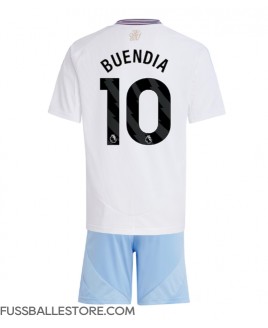 Günstige Aston Villa Emiliano Buendia #10 Auswärts Trikotsatzt Kinder 2024-25 Kurzarm (+ Kurze Hosen)
